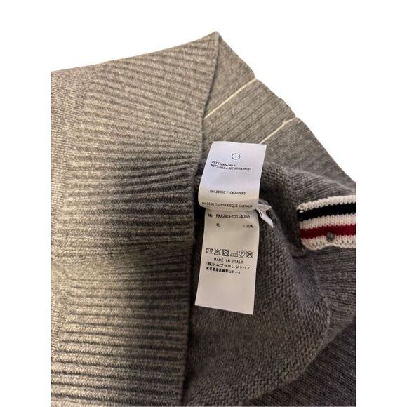 Thom Browne size S (1) wool tricolor intarsia stripe crewneck sweater - EUC - Picture 10 of 12